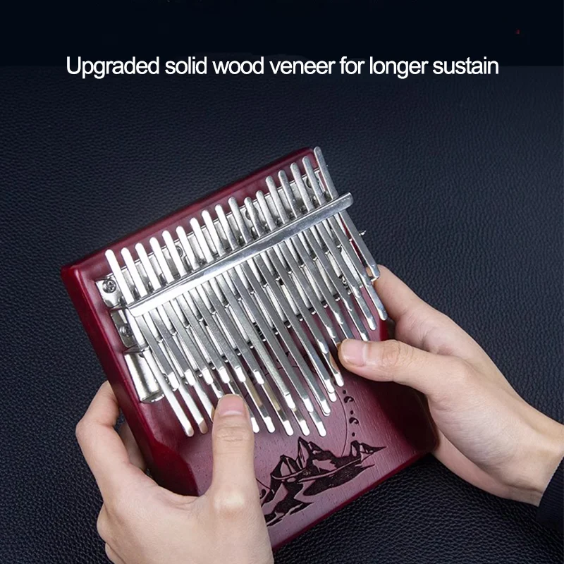 34 Key Kalimba Thumb Piano Vintage Style Chromatic Keys with Storage Case Premium Perfect for Beginners and Professionals