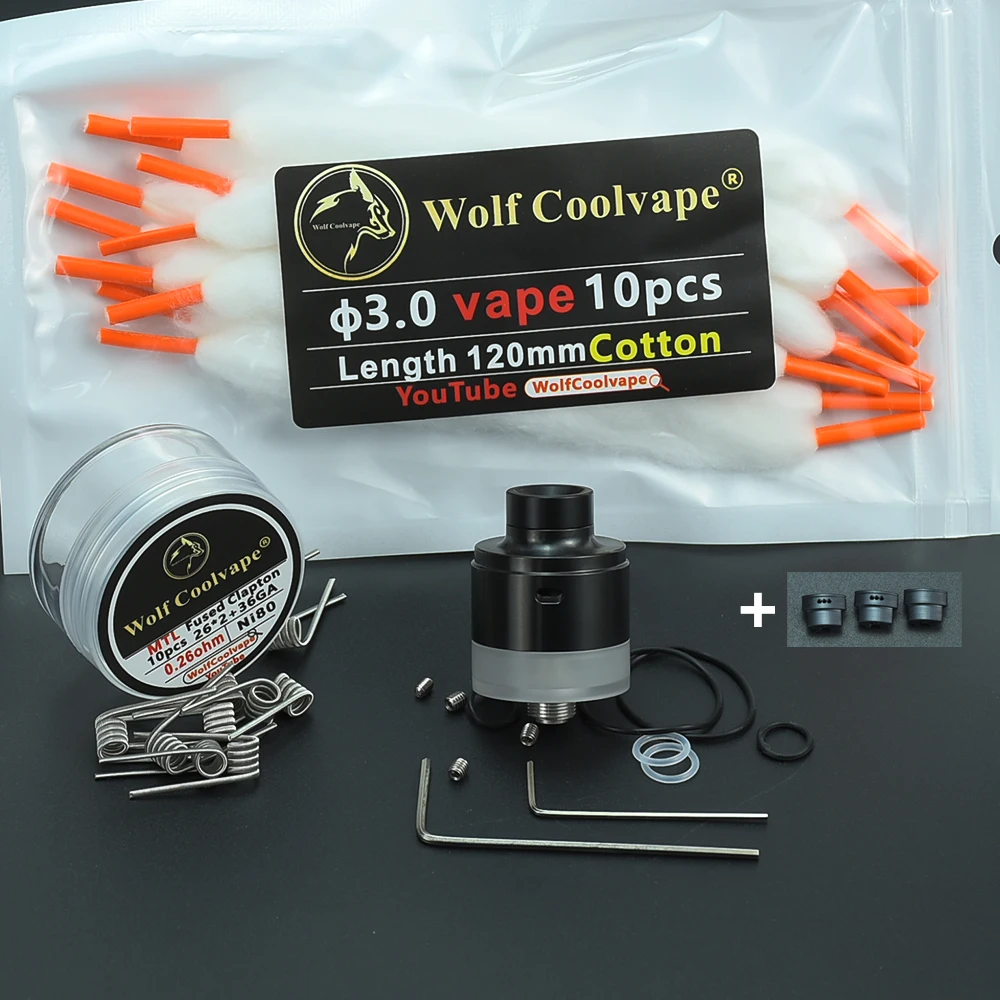 WOLFCOOLVAPE RDTA 22 1.8 RDTA atomizer tank for coils & atomizers - main product image