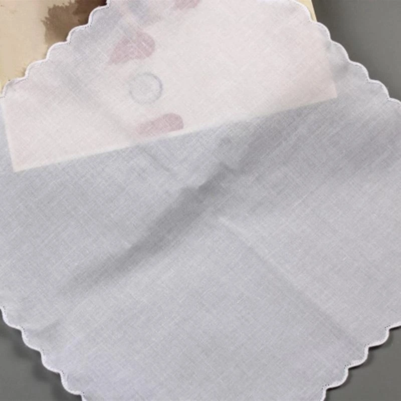 30x30cm 여성 자수 넥타이 넥타이 염료 수컷 주머니 손수건 Y166을위한 하얀 손수건