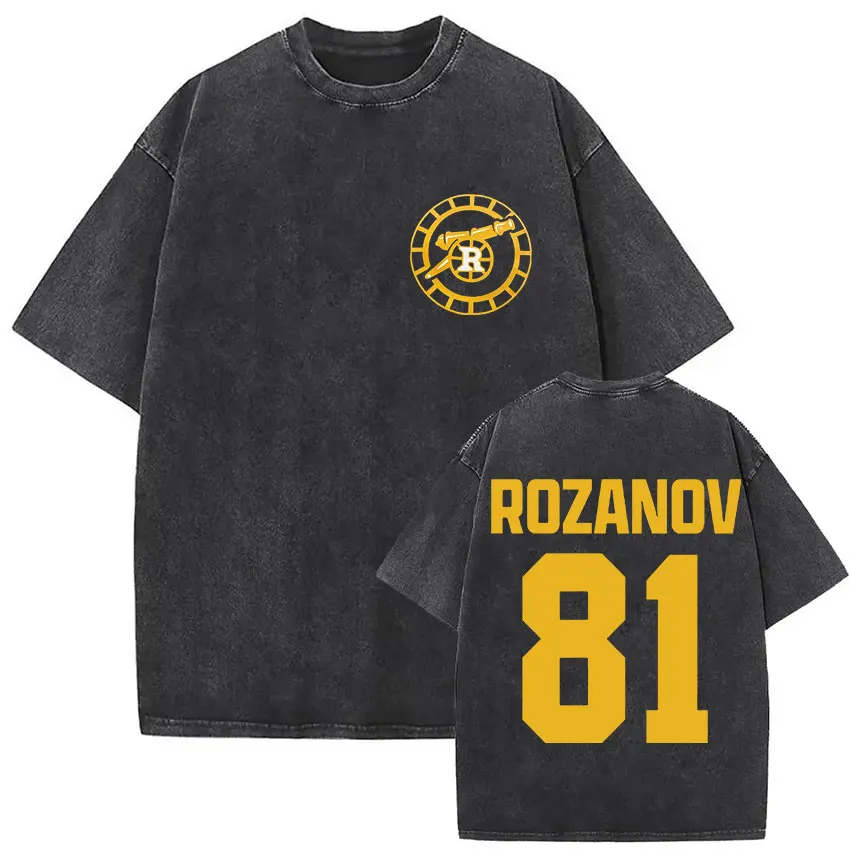 Heated Rivalry Shane Hollander‌ Ilya Rozanov Hollanov 2481 Washed T-shirt Men Women Fashion Streetwear Unisex Vintage T Shirts