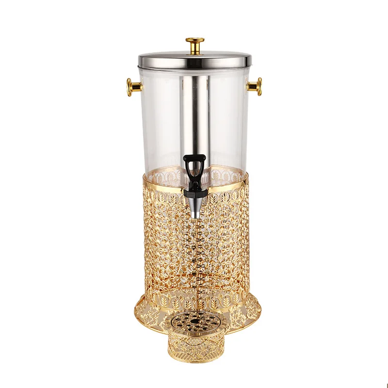 Zml juice chafing dish ice bucket with dragon juice machine pc bucket suit hotel buffet juice bucket