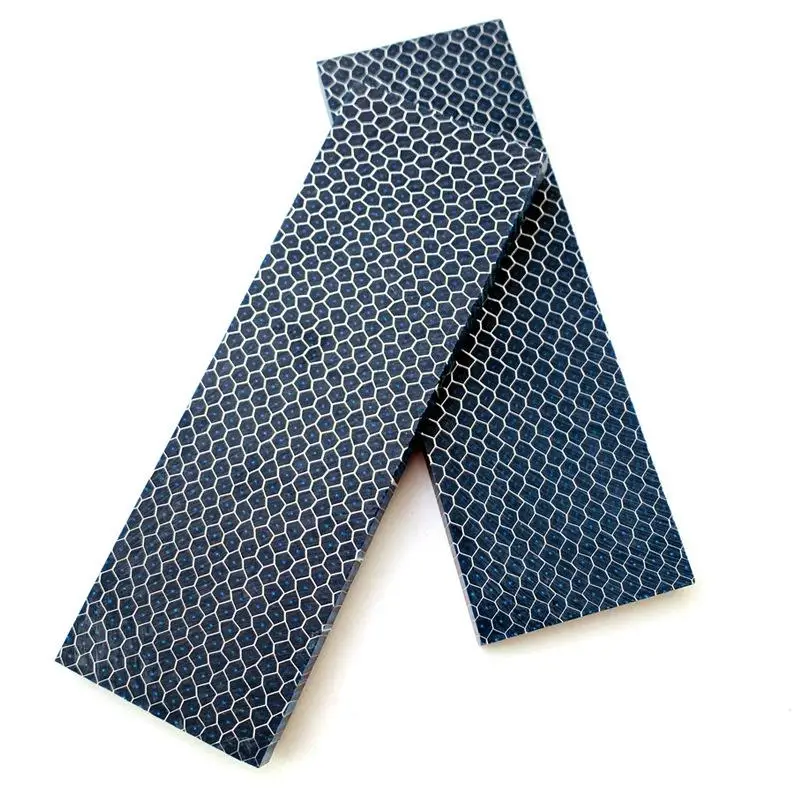 Material de resina c-tek 120x260x8mm para cabo de faca diy, placa de material de grão de cobra, padrão de favo de mel, cabo de faca, material de remendo