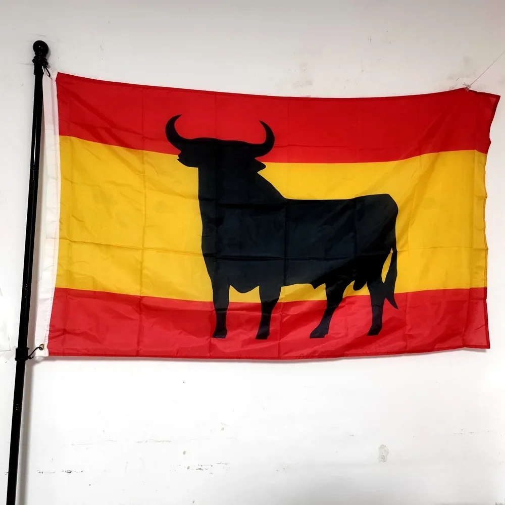 Spain Bull Flag Outdoor Indoor 90X150cm polyester Hanging Printed Polyester