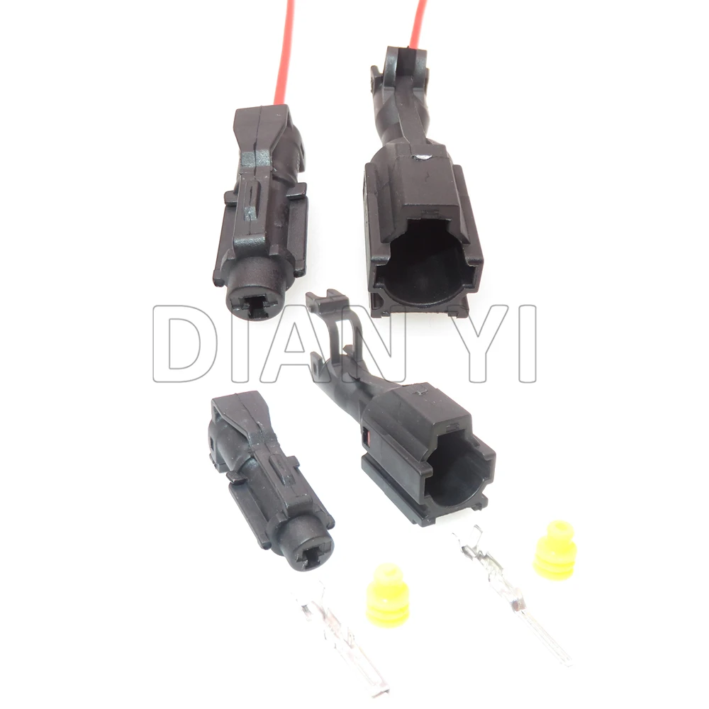 1 Set 1 Way Starter Car Headlight Plastic Housing Wire Harness Socket With Cables MG640280 MG610278 7222-7414-40 7123-7414-40