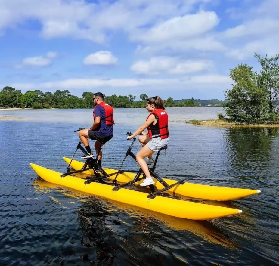 

In Stock Wholesale Inflatable Water Bike Water Cycling Equipment Water Bike Paddle Board for Outdoor Adventure