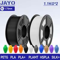 JAYO 2 Rolls 3D PETG/PLA/PLA PLUS/HS PLA/PLA Meta/PLA Matte/SILK 3D Printer Filament 1.75mm 3D Printing Materials for 3D Printer