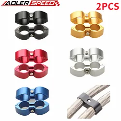 2PCS AN3 AN4 AN5 AN6 AN7 AN8 AN10 AN12 Billet Fuel Hose Separator Fittings Adapter Butterfly