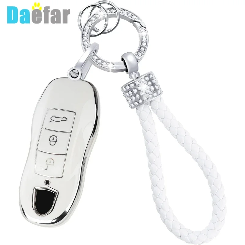 TPU Remote Car Key Case Replace Cover for Porsche Cayenne 718 MACAN Panamera 911 Macan Boxster Cayman Accessories