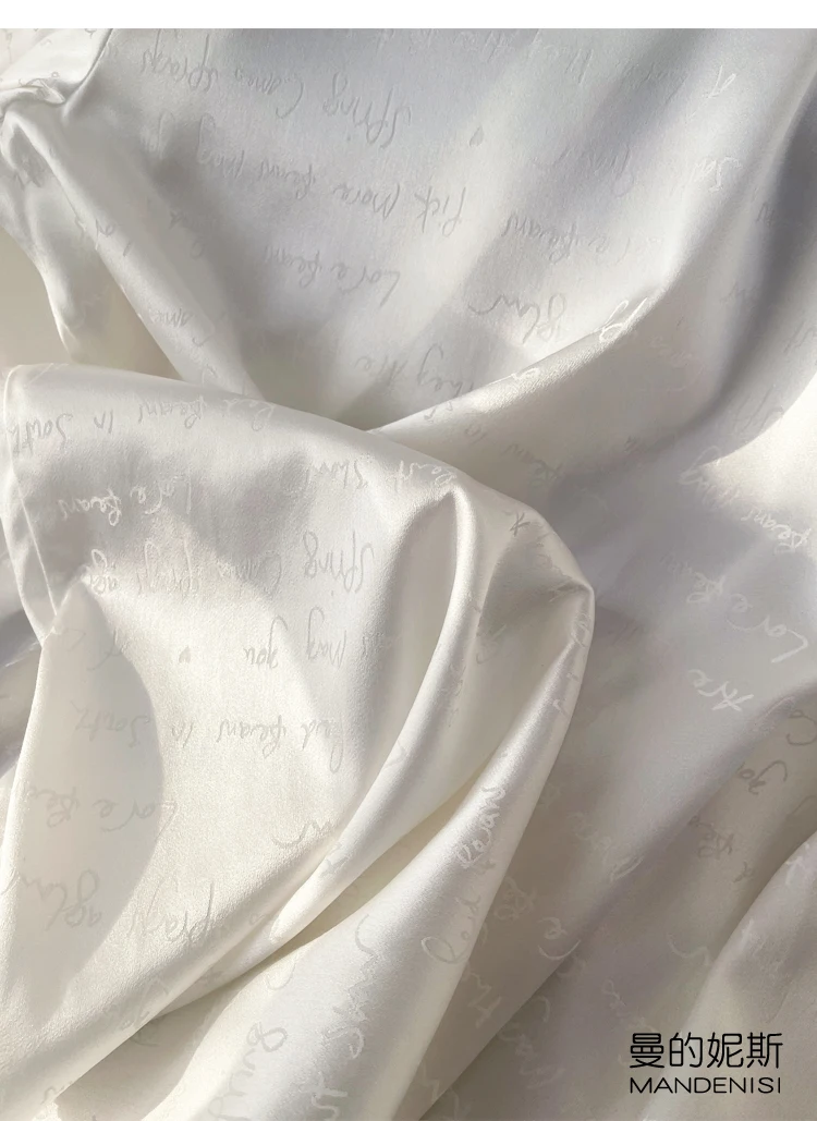 قمصان حريرية من Tcyeek-Mulberry للنساء ، قميص أبيض ، قمم الموضة بالحروف ، ملابس الربيع والصيف ،