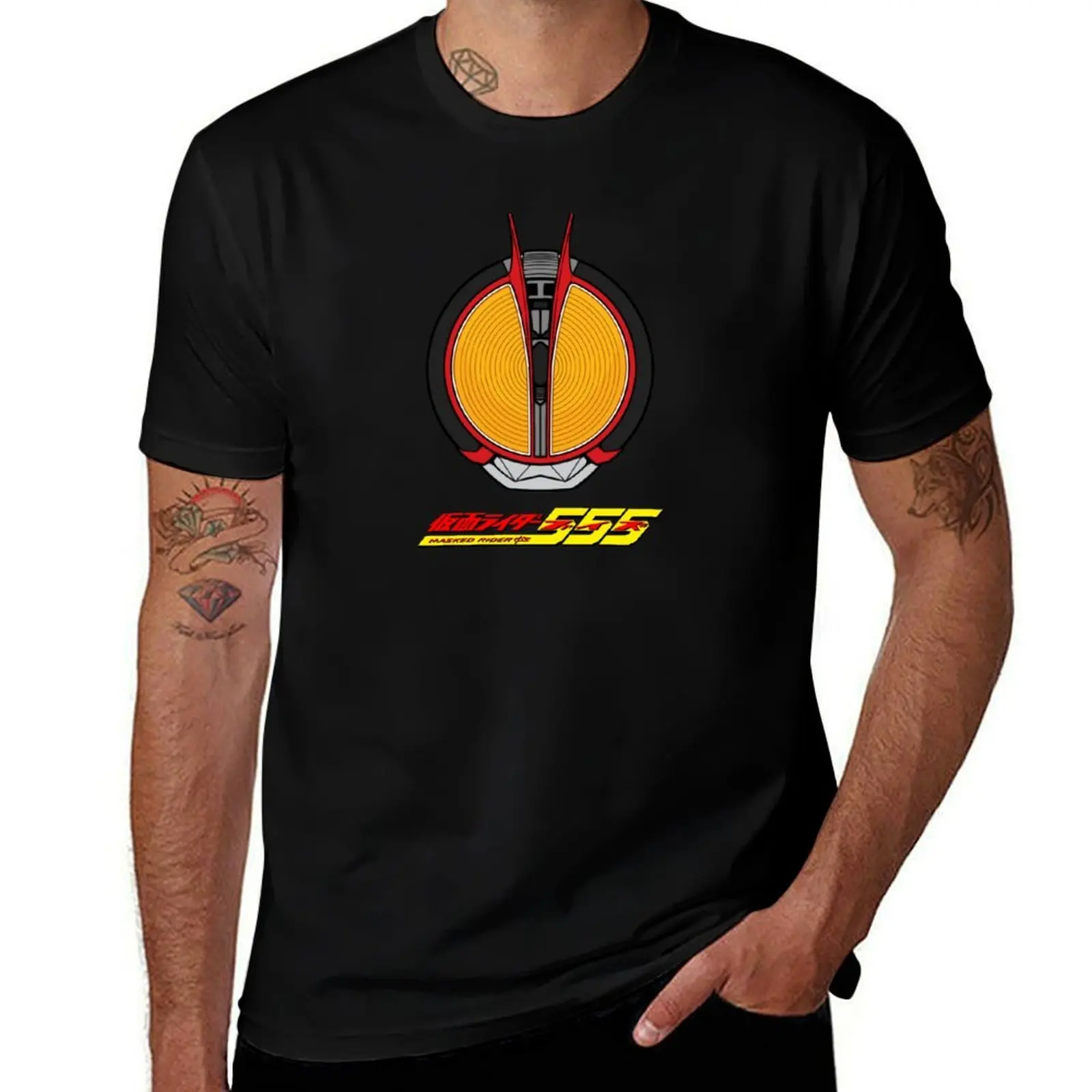 Kamen Rider 555 Faiz T-Shirt Basic Crew Neck Short Sleeve Top