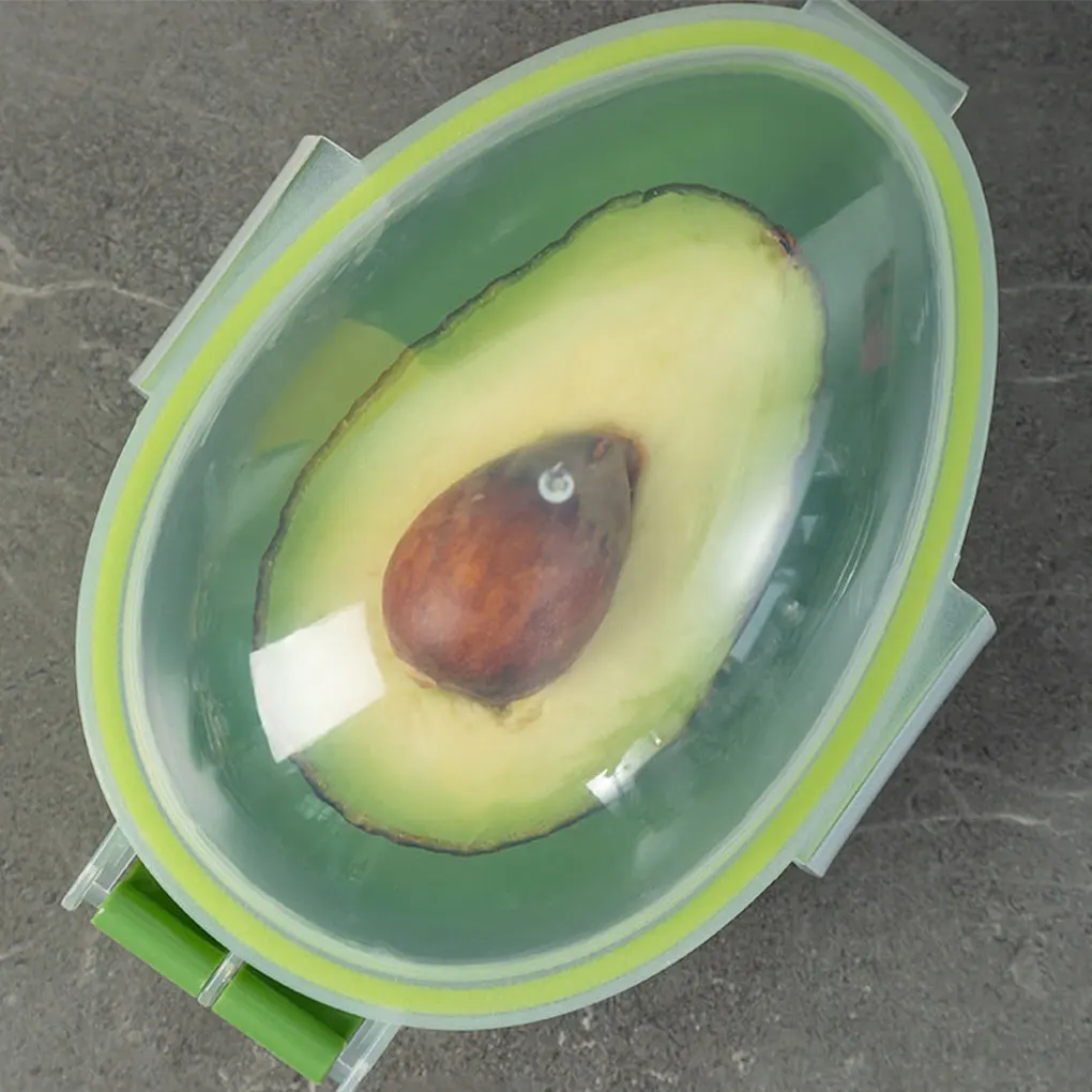 Green Kitchen Food Storage Box Conveniently Store And Preserve Avocados Stylish Avocado Storage Box