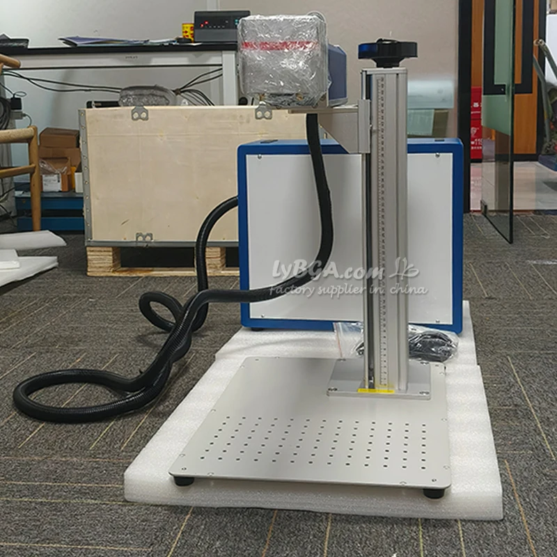 50W Fiber Laser 30W Metal Marking Machine for Jewelry Engraver 20W with Rotary Axis Separated Steel Gold Silver Carving Maker