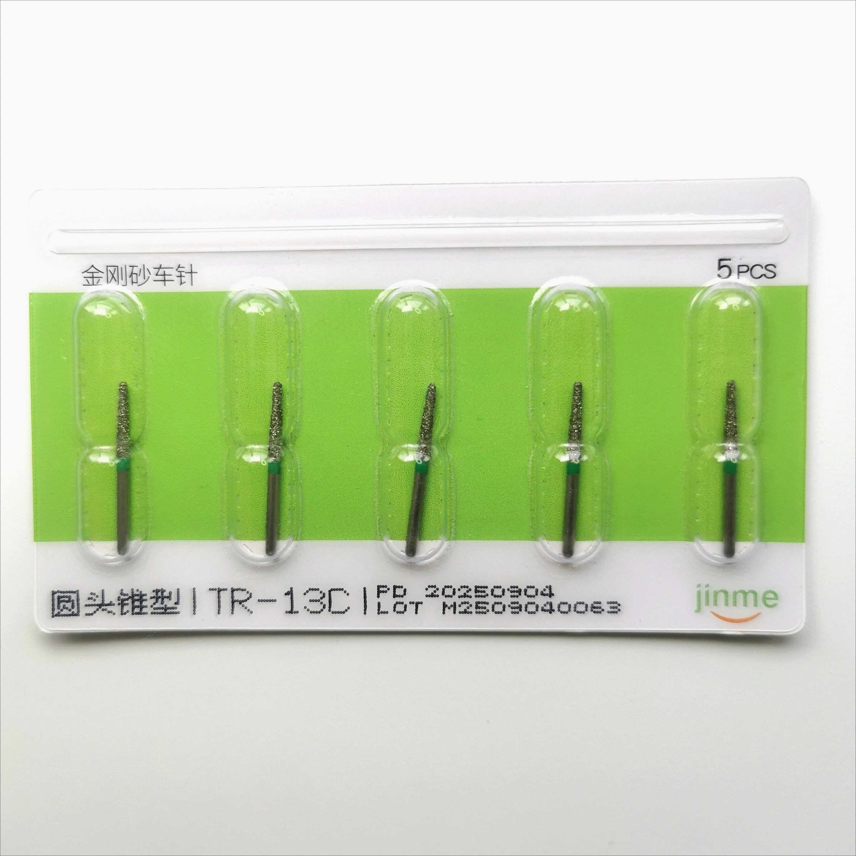 Dental Burs TR Series for High Speed Handpiece - Diamond Zirconia Ceramic Grinding Polishing Rotary Instrument 5pcs/Box - view 5