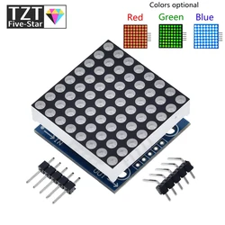 MAX7219 dot matrix module microcontroller module display module finished goods , Can be together for arduino programming