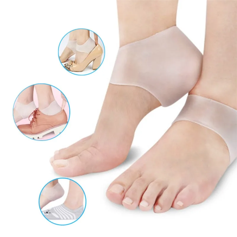 Silicone Foot Pad Anti Wear And Anti Dry Cracking Heel Pad For Relieving Heel Pain And Heel Protection Cover Accessori Scarpe