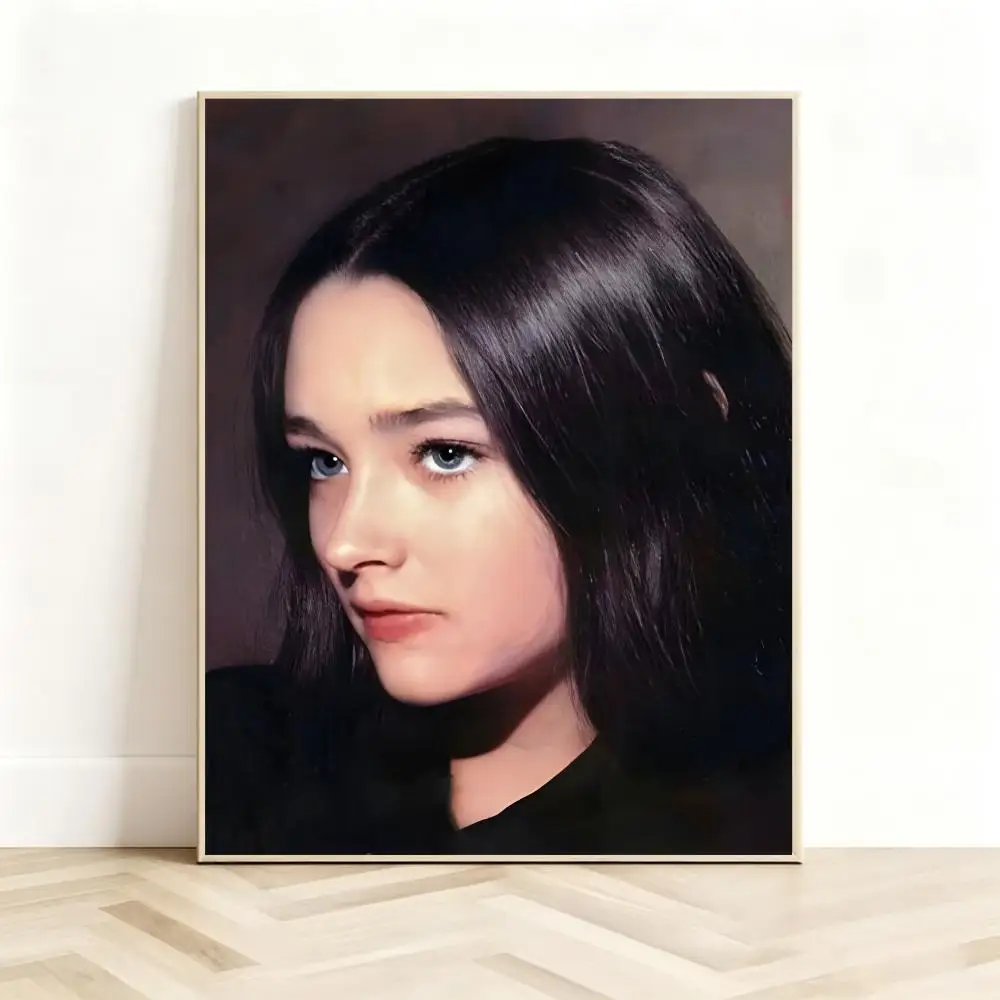 Timeless Vintage Film Icon O-Olivia Hussey Poster Classic Self-Adhesive PP Wall Sticker for Living Room Bar Decor Gift