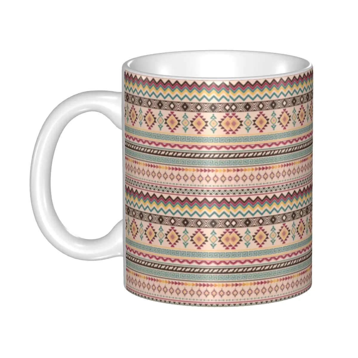 Customized Geometric Boho Mug Ceramic Coffee Mug Creative Gift