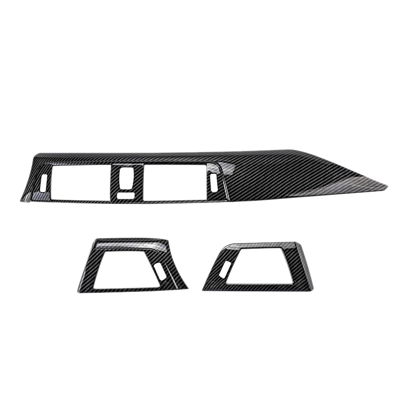 

Carbon Fiber Center Console Air Outlet Panel Trim Instrument Panel Trim for 3 Series 320Li F30 F35 2013-2019
