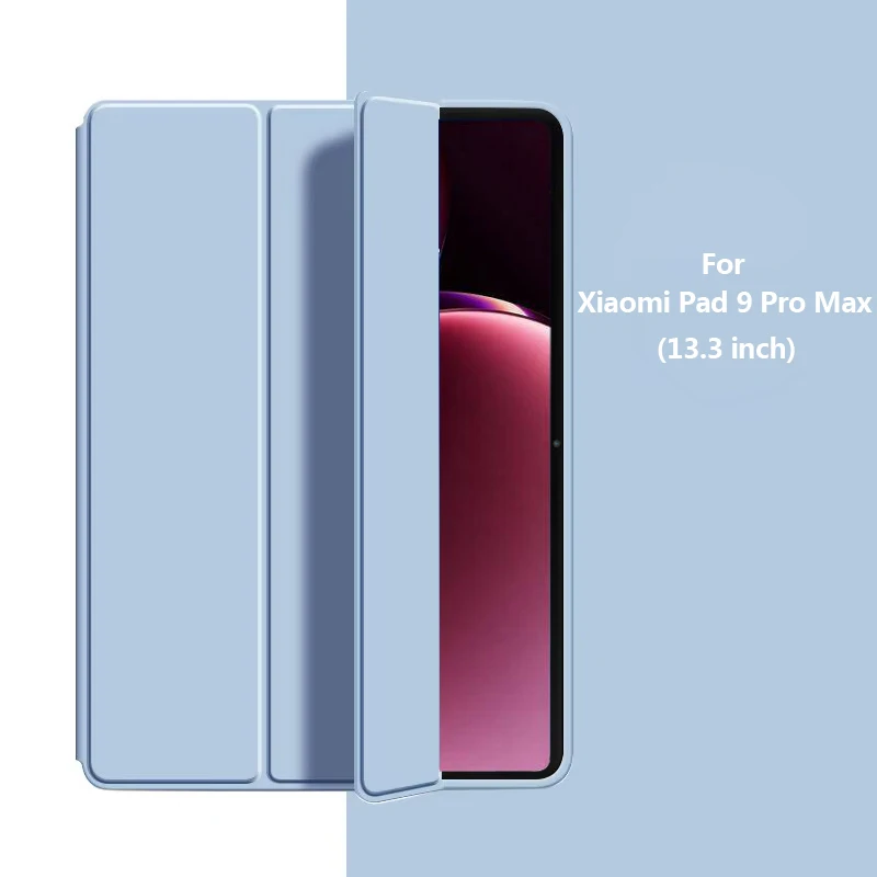 For Xiaomi Pad 9 Pro Max 13.3 inch 2026 Case Cover Trifold PU Leaher Soft Back Stand Tablet Coque For Xiaomi Pad 9 Pro Max Case