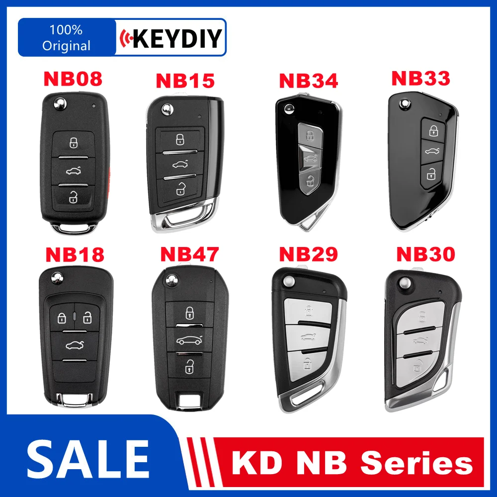 5 Piece KEYDIY KD NB08 NB29 NB15 NB34 NB33 NB18 NB47 NB30 Universal Remote Car Keys for V.W MQB / Chevrolet / Peugeot Type