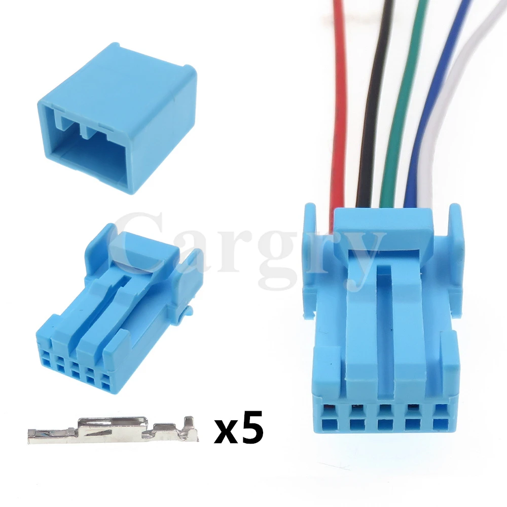 1 Set 5P IL-AG5-5SK-S3C1-LB AC Assembly Auto Modification Plug Car Male PCB Connector Automotive Wiring Terminal Socket