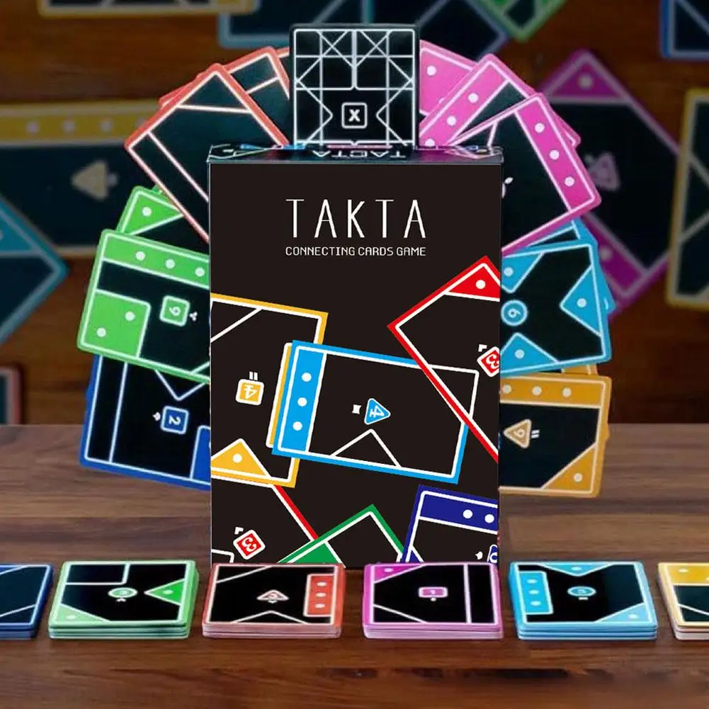 Jeu de société TACTA, jeu de stratégie rapide, jeu de correspondance de formes, jeu de société unique pour les fêtes, jeu interactif parent-enfant, compétition multijoueur, table