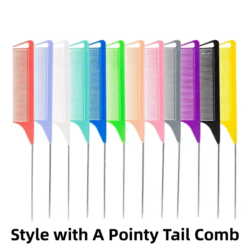 1PC Candy Color Hair Styling Pointy Tail Comb Professional Barber Salon Styling Comb Hair Care Hair Tool Accessories