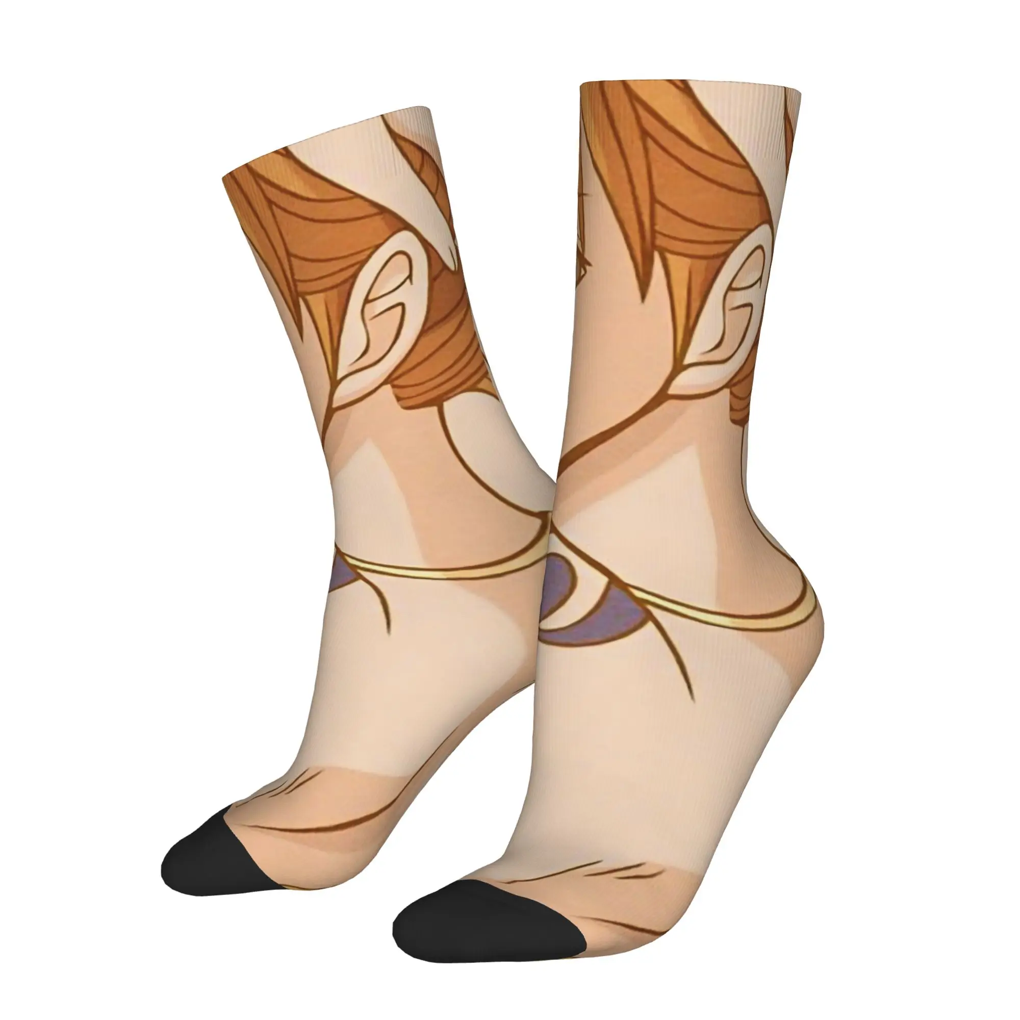 Funny Sock One Piece Nami2 Vintage Seamless Pattern Printed Men Socks Casual Men's Socks