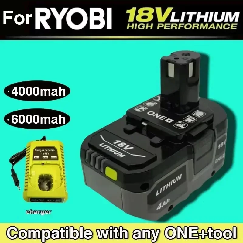 

For RYOBI P108 18V One+ Plus Battery 18 Volt Lithium-Ion Power Tools P104 P107 RB18L50 RB18L20 P108