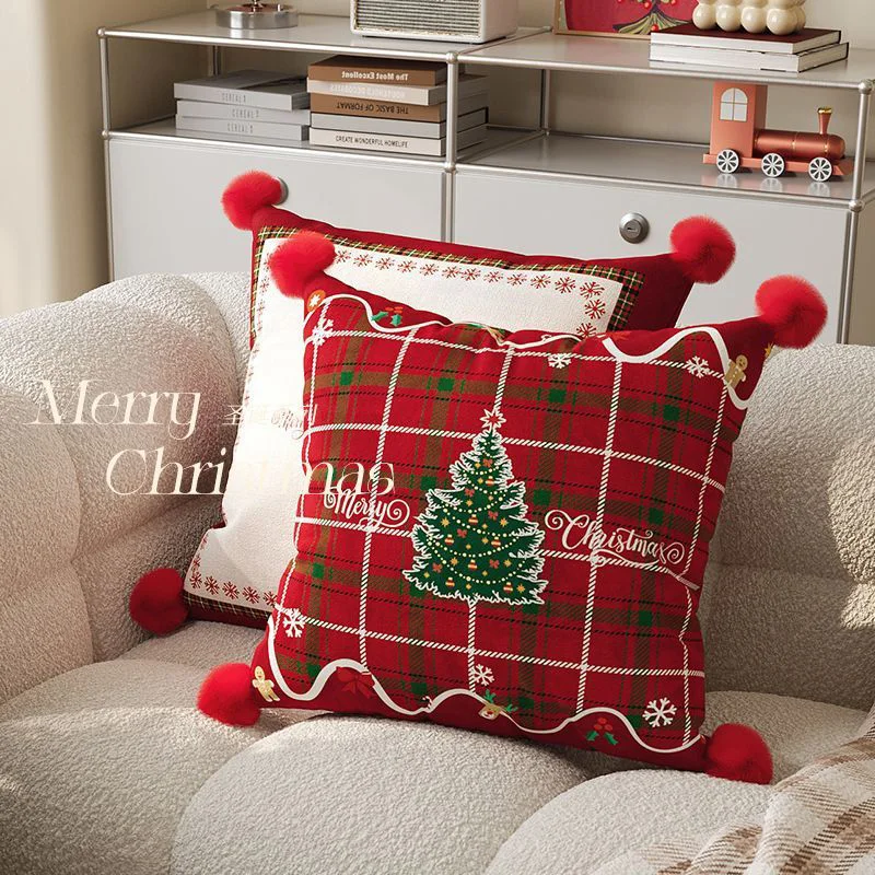 وسادة أريكة لعيد الميلاد لتزيين جو غرفة المعيشة، وسادة أساسية تحتوي على وسادة اللوح الأمامي لغرفة النوم #2
