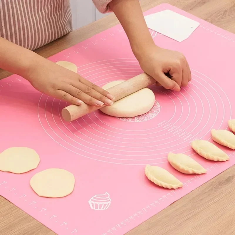 Silicone Baking Mat Pizza Dough Maker Pastry Kitchen Gadgets Cooking Tools Utensils Bakeware Kneading Accessories Lot