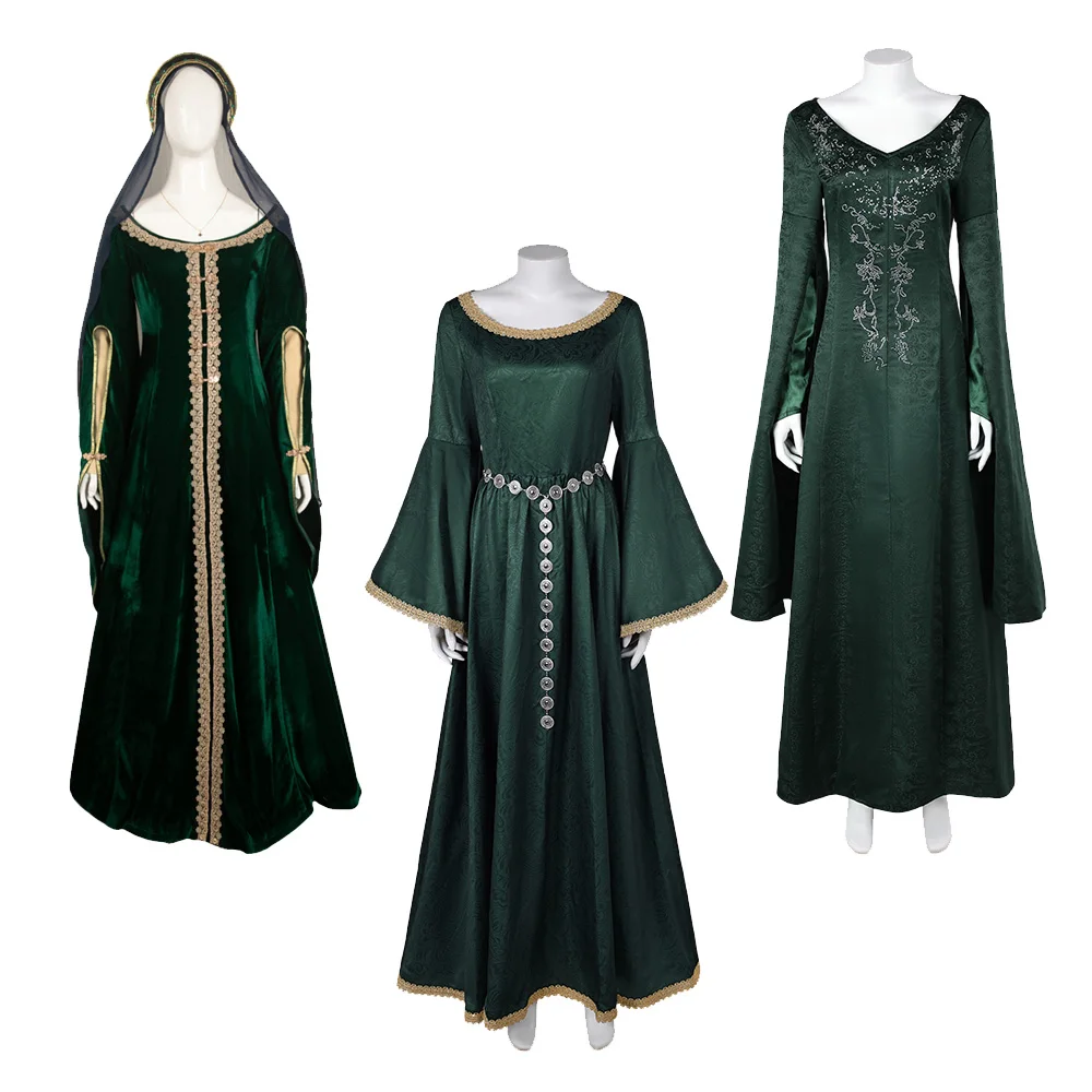 Robe de Cosplay Alicent pour Femme, Costume de Film, Dragon, Voile Net, Déguisement de ixd'Halloween et de Carnaval, Trempé