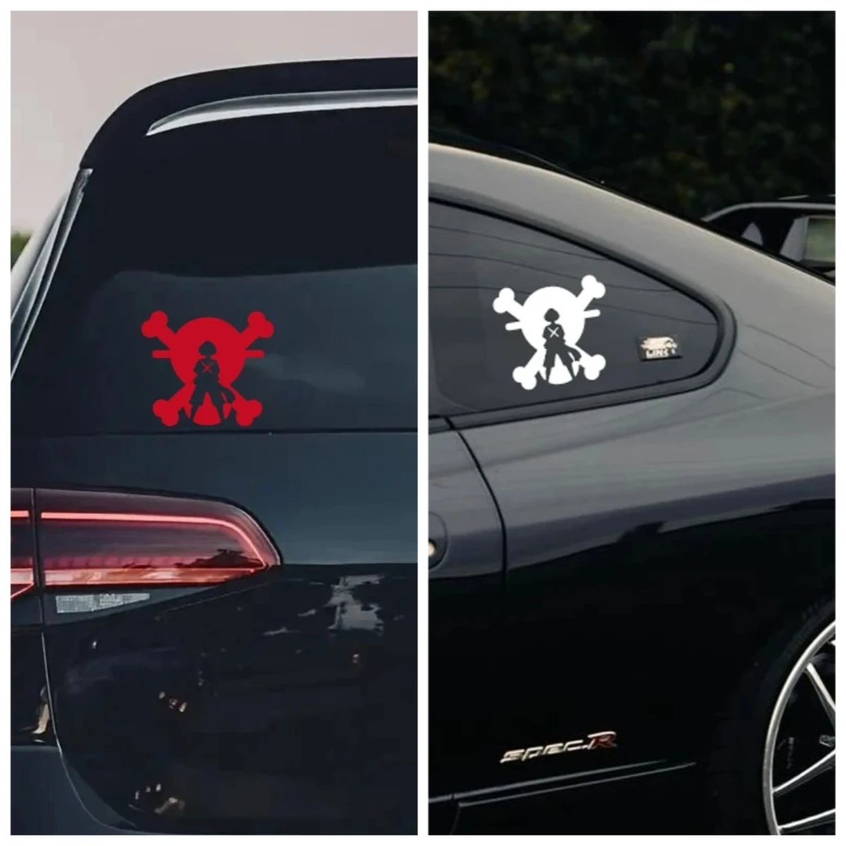 

"ONE PIECE Luffy Car Decal - Anime Style Waterproof Sticker for Trucks/Cars"