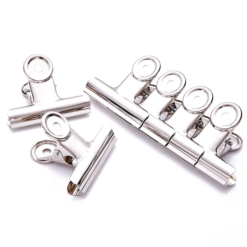 

10 шт. 38 мм Металлические зажимы для бульдога пищевые пакеты папка для документов билетов фото органайзер для денег кухонные офисные принадлежности DH49