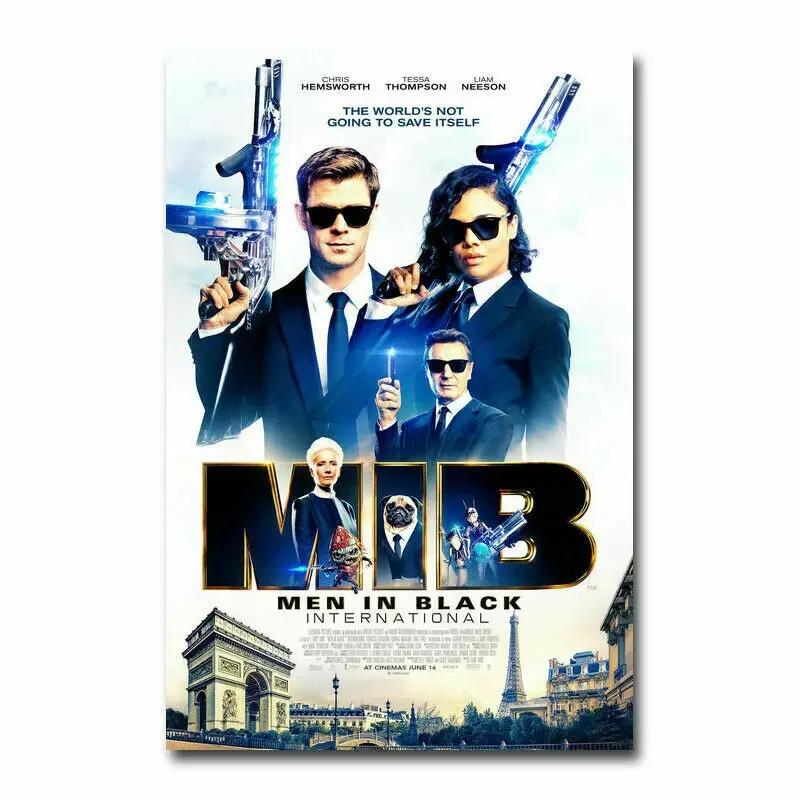 J0136 Men in Black International 2019 Movie Wall Sticker Silk Poster Art Light Canvas Home Decoration