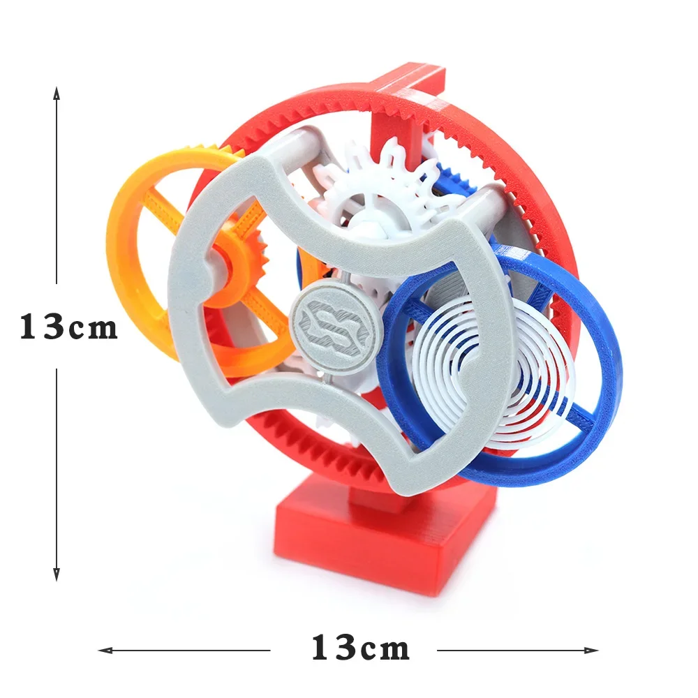 توربيون النموذج الميكانيكي ثلاثية الأبعاد الطباعة الهروب هيكل مبدأ جهاز الربيع ترس الطاقة نقل نموذج للتدريس