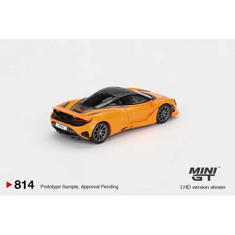 Preventa MINIGT 814 MCL 750S naranja 1:64 Diecast Diorama modelo colección juguetes en miniatura