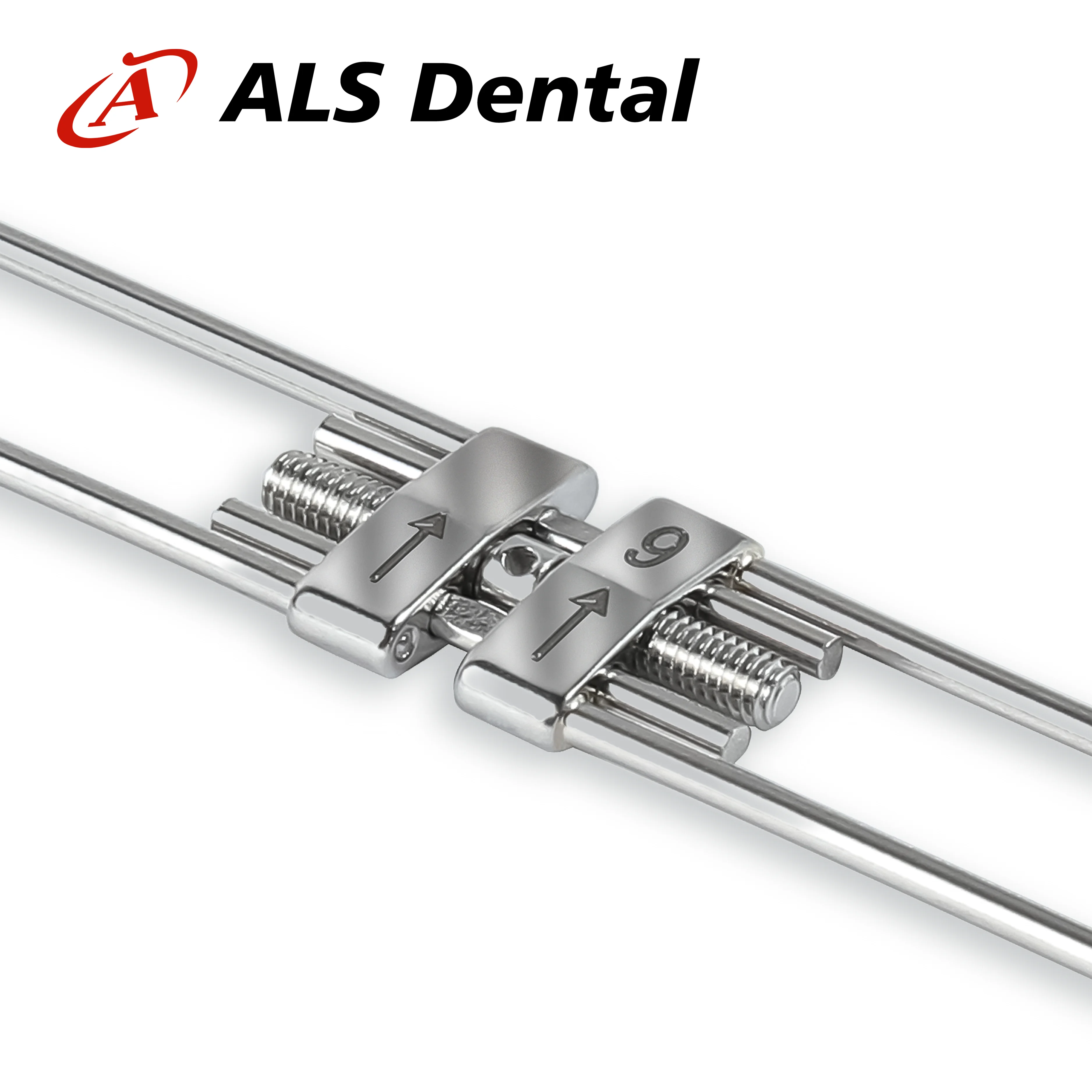 Expansor Dental Hyrax, Tornillo de Expansión Maxilar y Mandibular, Expansor Ortodóntico de 8mm, 9mm, 11mm, 13mm con Llave