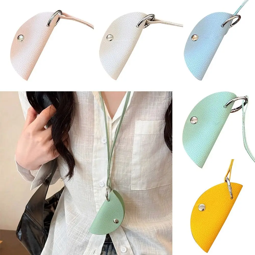 المحمولة بو الجلود القمر مفتاح القضية الحبل شنقا الرقبة طويلة الجلود قلادة حقيبة المفاتيح المرأة