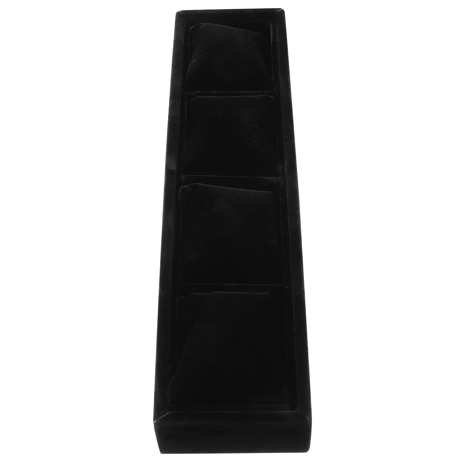 

Подставка для браслетов, черный органайзер для часов из ПУ, шкатулка для хранения ювелирных изделий, настольный футляр для браслетов и часов, демонстрационный бокс для часов