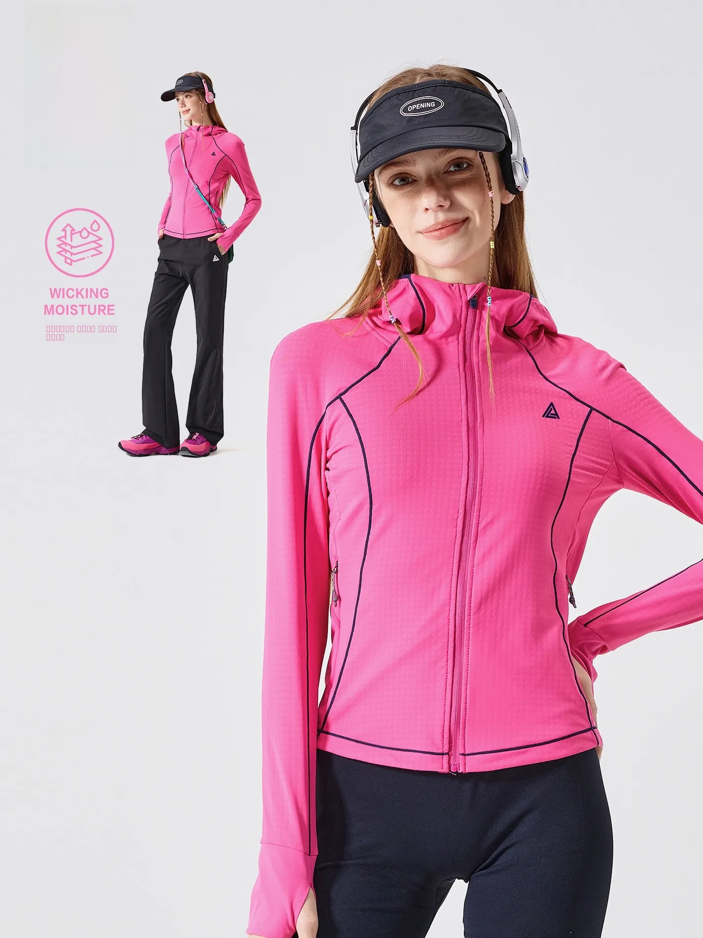 

Женская уличная кофта-кардиган LAZY DAY с длинным рукавом, быстросохнущая, спортивная, облегающая, с капюшоном, из полиэстера, молодежная, повседневная