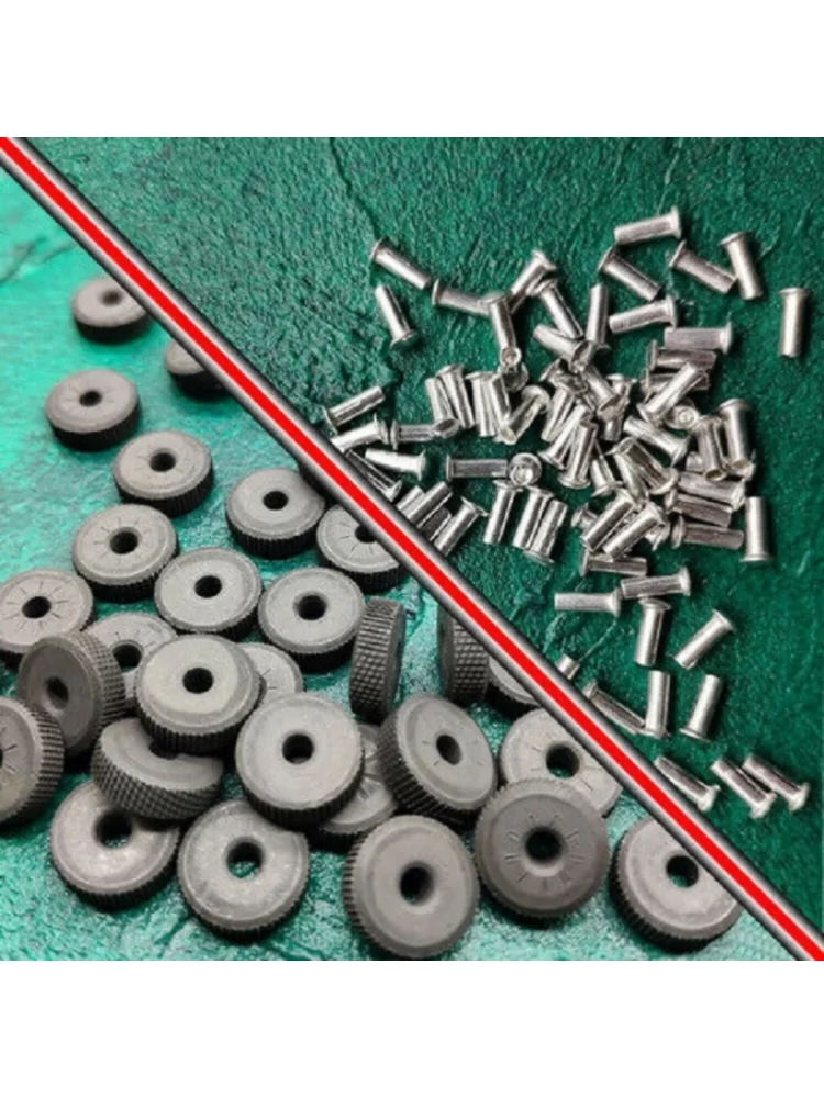 10pcs 11*2.3mm Steel Wheel & 10pcs 7.23*2.26mm Rivet For ZP Kerosene Petrol Lighter Universal Repair Replacement Gadget