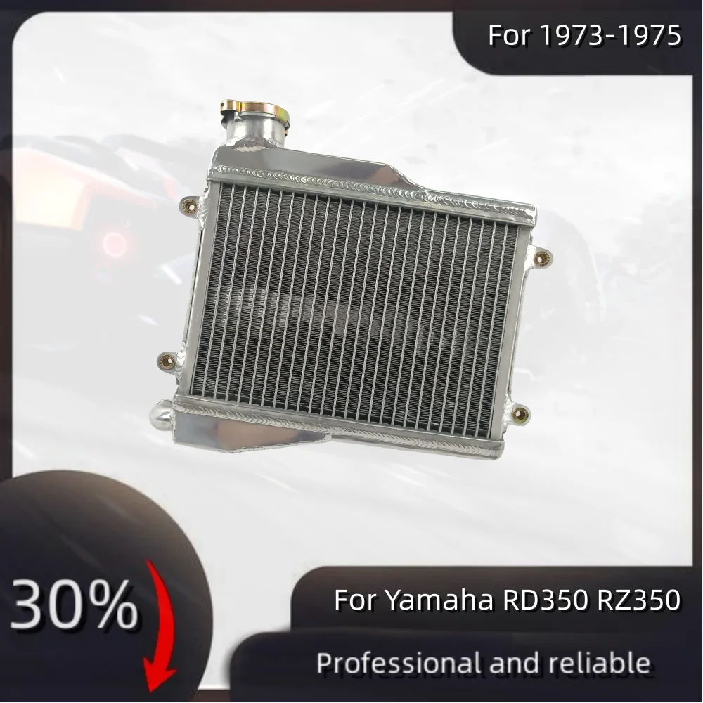 For 1973-1975 Yamaha RD350 RZ350 RD RZ 350 Aluminum Radiator Cooler Cooling Coolant 1973 1974 1975