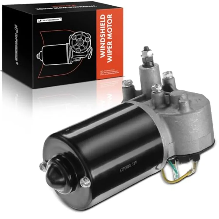 

Front Windshield Wiper Motor Compatible with Chrysler Town and Country, Lebaron, Laser and Dodge Caravan, Charger, B150 B250 B3