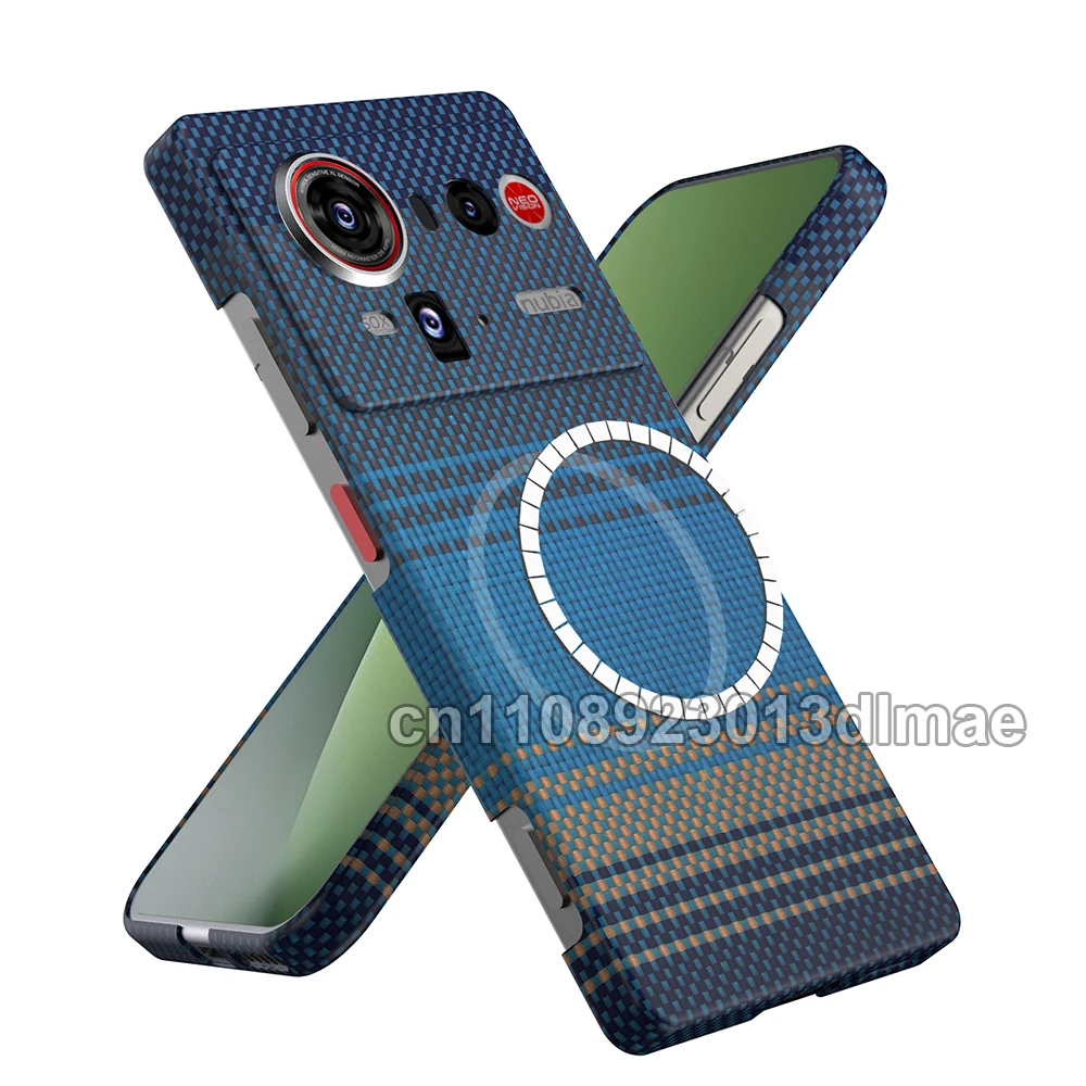 

DIXSG for zte nubia z80 ultra case aramid fiber Carbon Ultra Thin Light Protective slim Shockproof 2026 Magnetic cover 600d