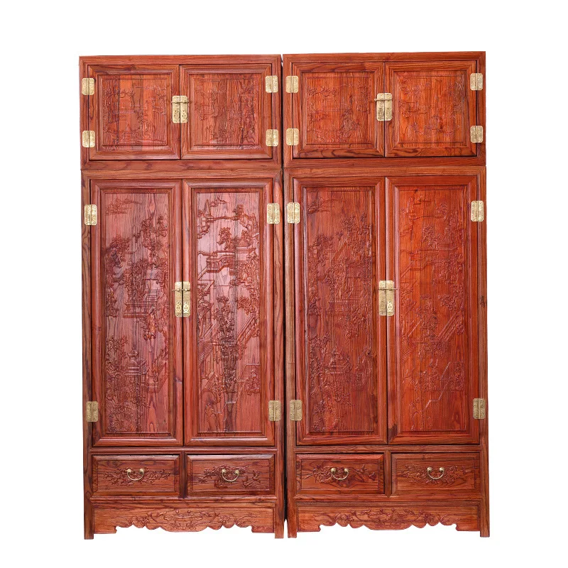 

Solid wood top box cabinet, antique wardrobe, Chinese furniture storage, jade storage material coat