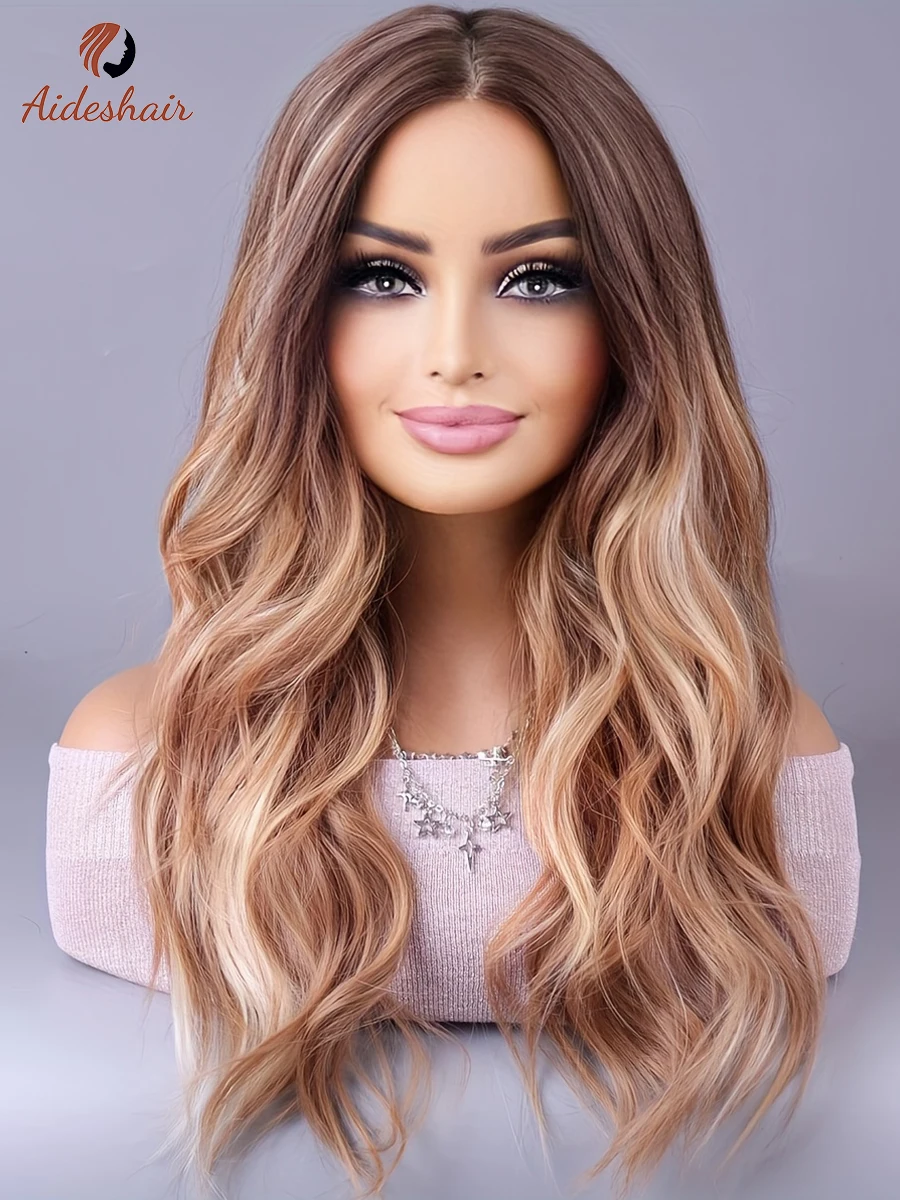 European and American wig women long curly hair in the wave synthetic wig for daily party use