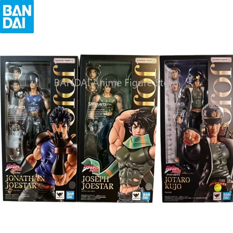 set-di-action-figure-bandai-shf-jonathan-joseph-joestar-jojo's-bizarre-adventure-phantom-blood-battle-tendency-collezione-articolata