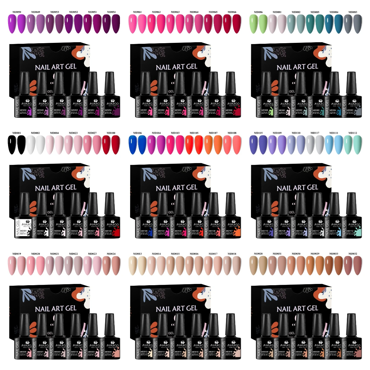 

6 шт. классический набор гель-лаков для ногтей, полуперманентный набор для дизайна ногтей «сделай сам», УФ-светодиодный гель-лак, замачиваемый лак для рисования, принадлежности для ногтей, маникюр