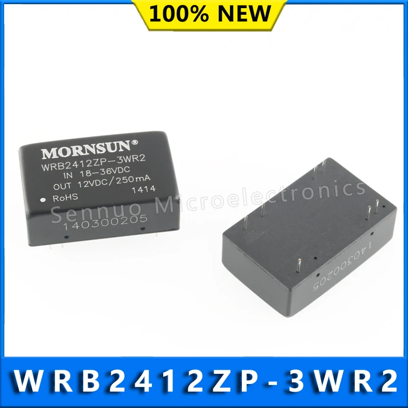 

1Pcs WRB2412ZP-3WR2 ISOLATED MODULE DC DC CONVERTER Isolated Module DC DC Converter 1 Output 12V 250mA 18V - 36V Input